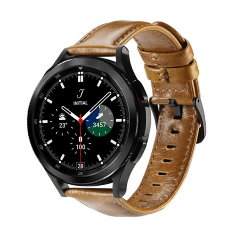 Dux Ducis SM Galaxy Watch 20MM-Huawei GT2-GT3 42MM-Magic 2 42MM için Business Deri Kayış Kordon