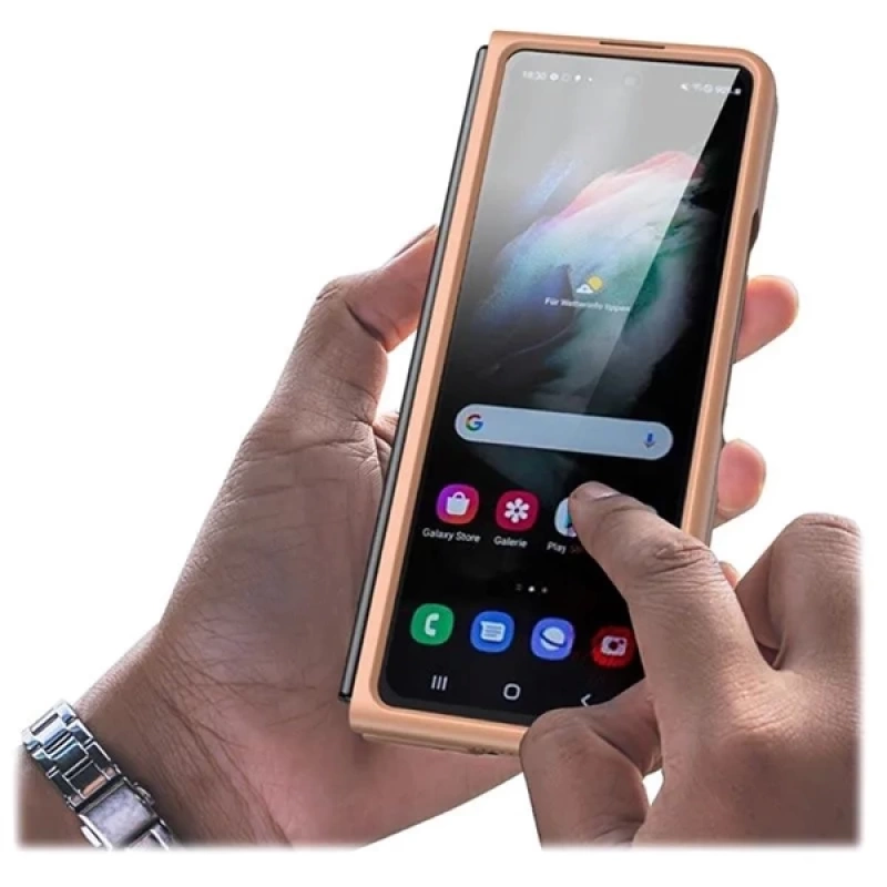 Dux Ducis Venice Series Samsung Galaxy Z Fold4 5G için Premium Deri Kılıf