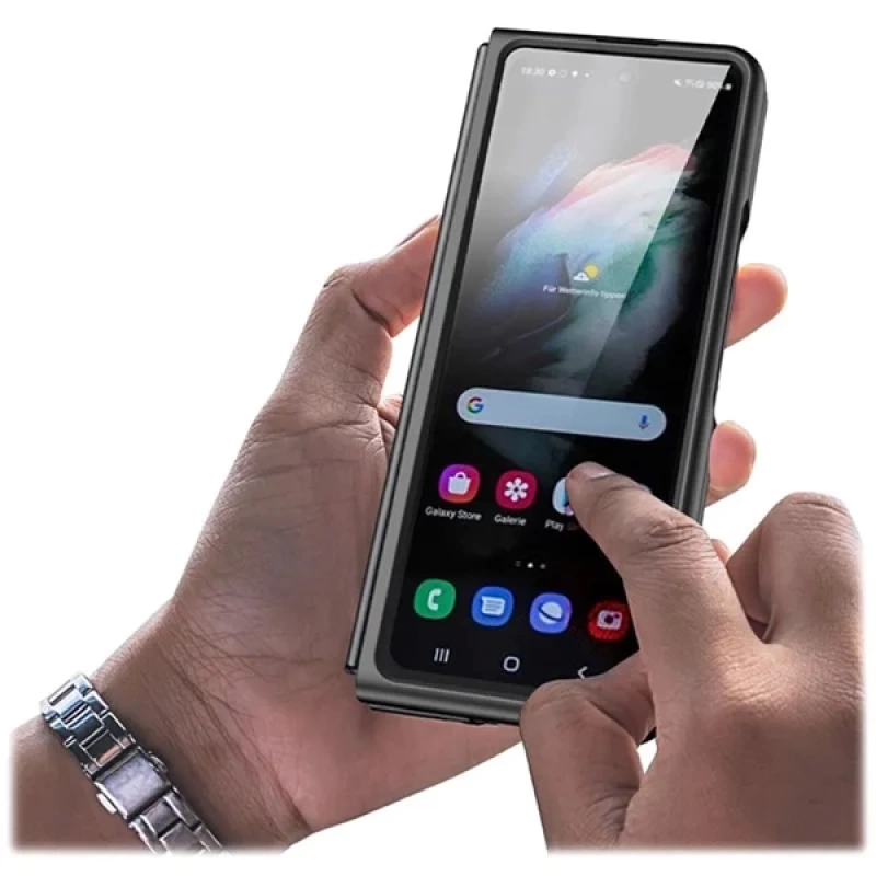 Dux Ducis Venice Series Samsung Galaxy Z Fold4 5G için Premium Deri Kılıf