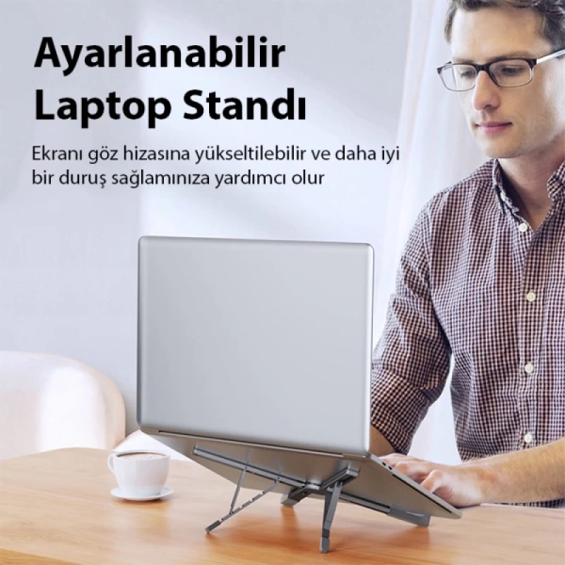 Dux Ducis X-Shape Alüminyum Alaşımlı Katlanır Laptop Standı