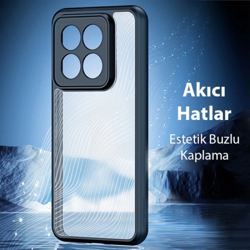 Dux Ducis Xiaomi 14 Pro Aimo Series Premium Buzlu Sert PC-TPU Kılıf