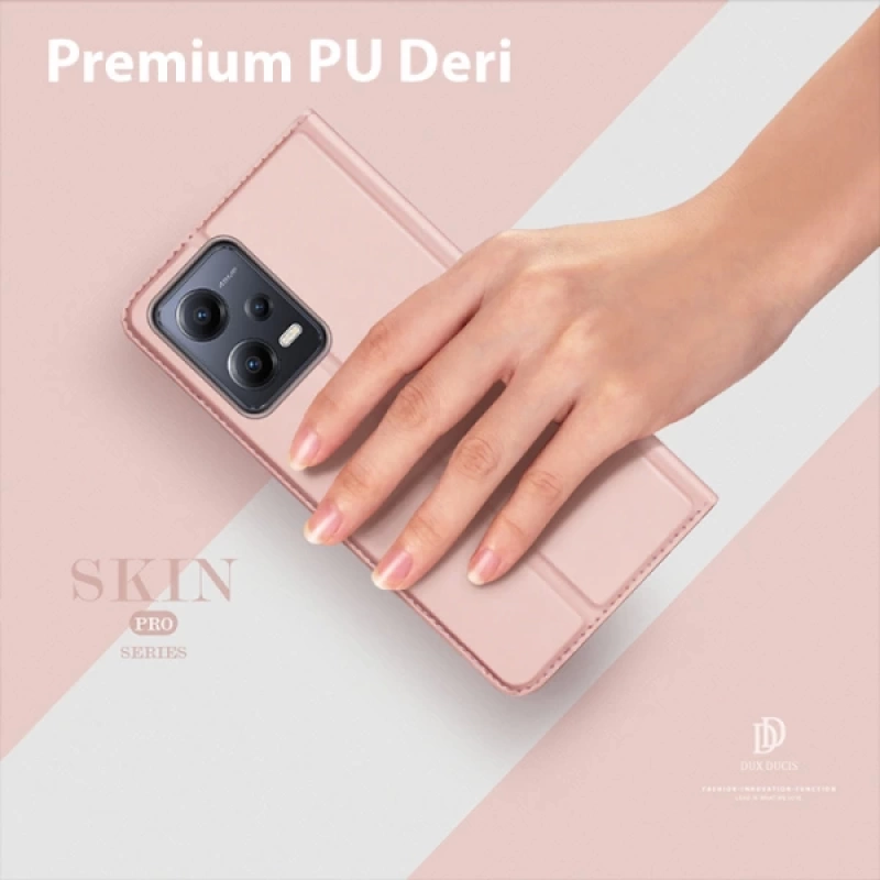 Dux Ducis Xiaomi Poco X5 5G Kılıf Skin Pro Series Flip Cover Kapaklı Kılıf