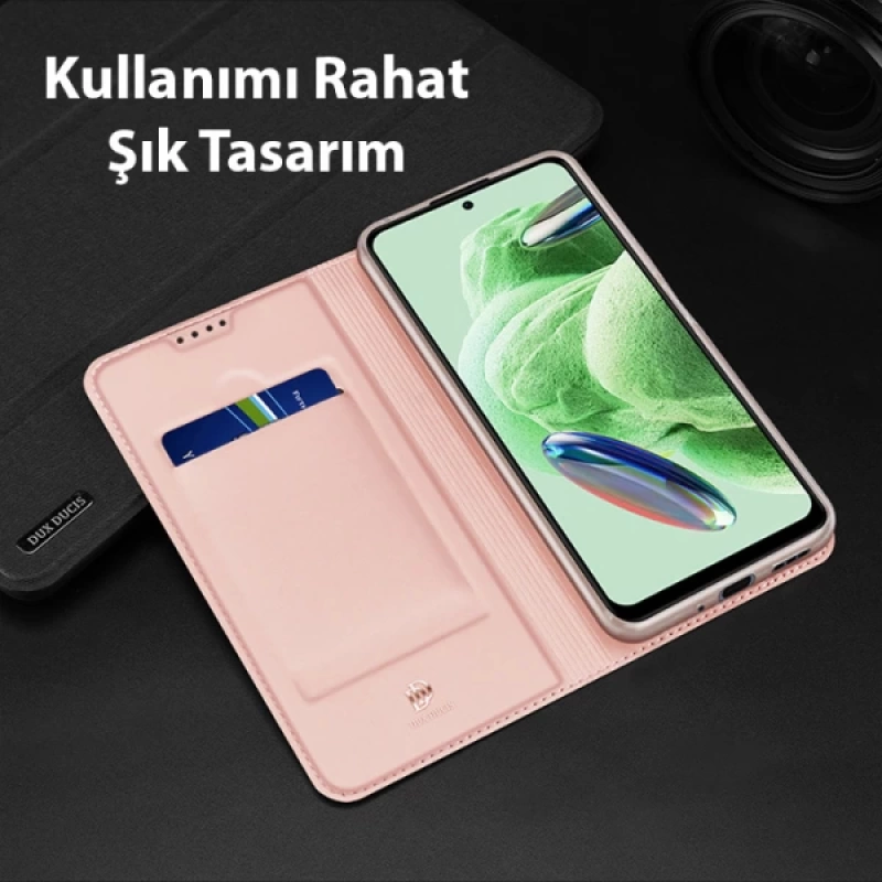 Dux Ducis Xiaomi Poco X5 5G Kılıf Skin Pro Series Flip Cover Kapaklı Kılıf