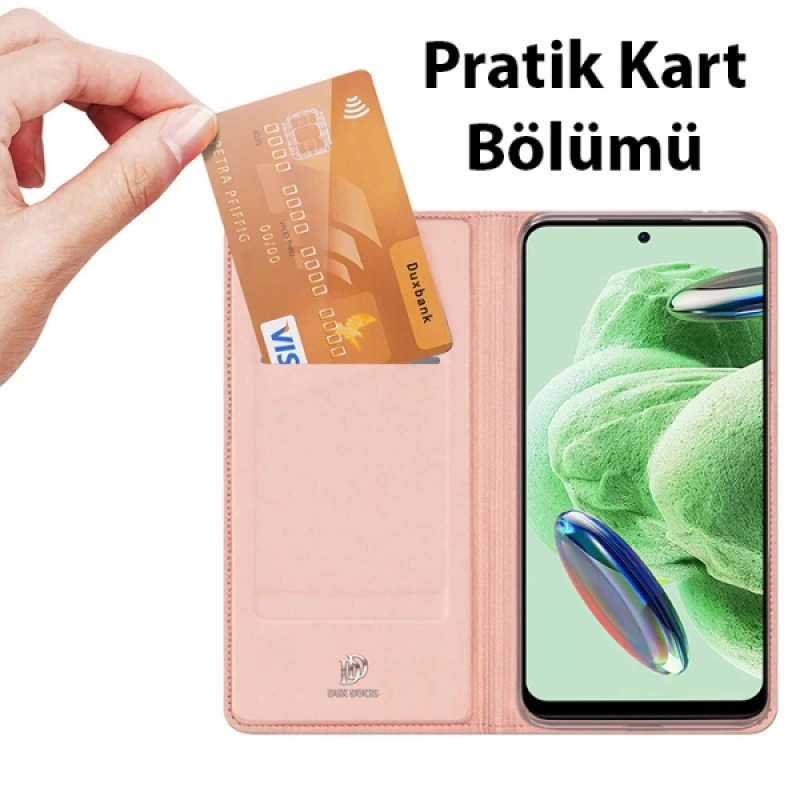 Dux Ducis Xiaomi Poco X5 5G Kılıf Skin Pro Series Flip Cover Kapaklı Kılıf