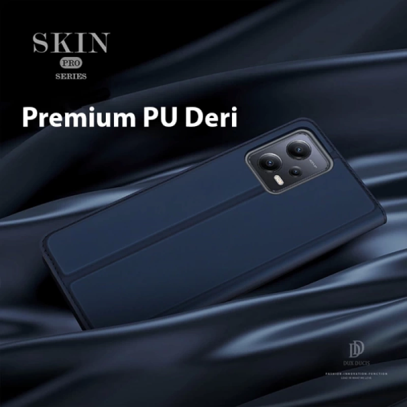 Dux Ducis Xiaomi Poco X5 Pro 5G Kılıf Skin Pro Series Flip Cover Kapaklı Kılıf