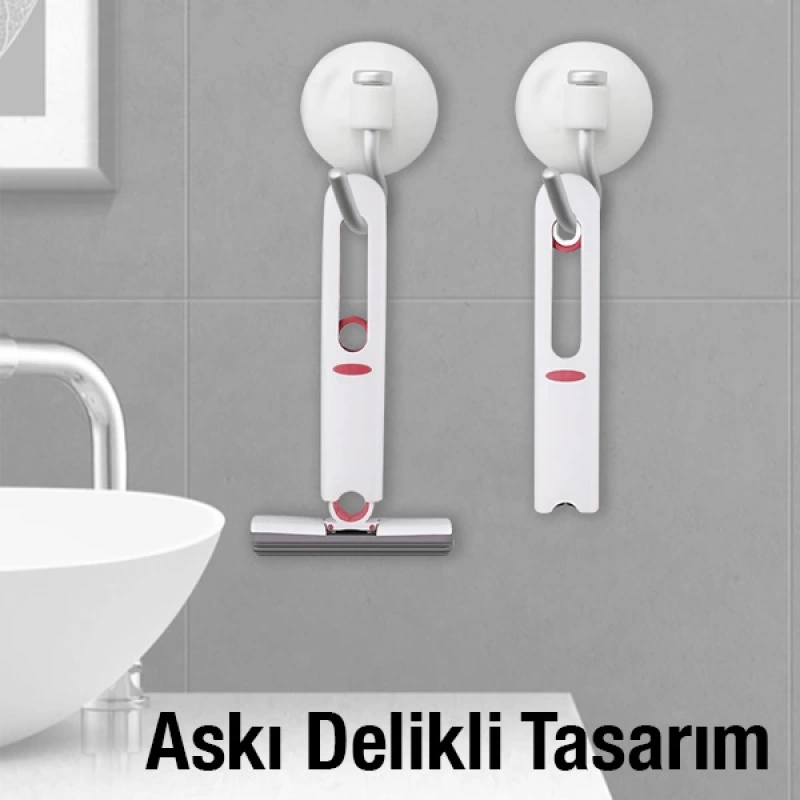 EZERE Çok Amaçlı Mini tezgah üstü Paspas Mini Mop + 2 Yedek Uç