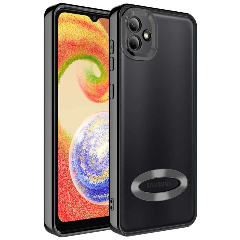 Galaxy A03 Kılıf Kamera Korumalı Logo Gösteren Zore Omega Kapak