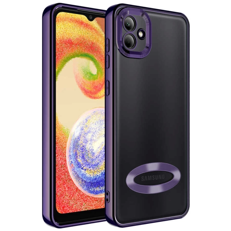 Galaxy A03 Kılıf Kamera Korumalı Logo Gösteren Zore Omega Kapak