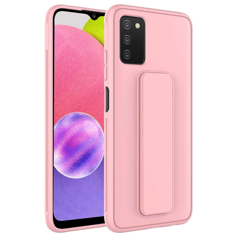 Galaxy A03S Kılıf Zore Qstand Kapak