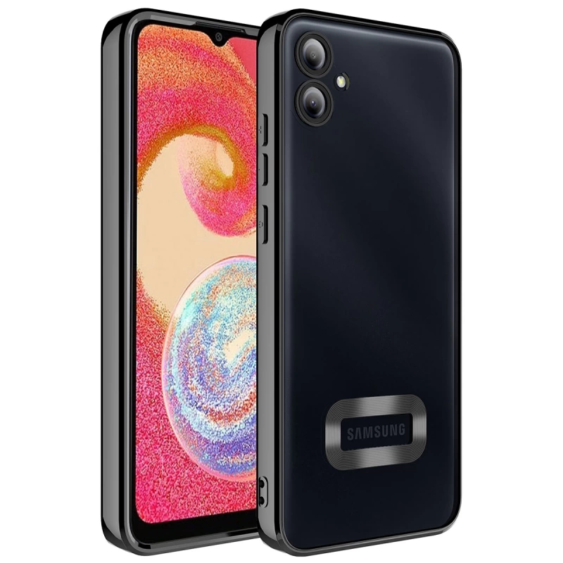 Galaxy A04E Kılıf Kamera Korumalı Logo Gösteren Zore Omega Kapak