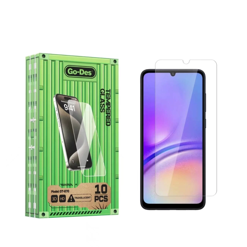 Galaxy A05 Go Des Parmak İzi Bırakmayan 9H Oleofobik Bom Glass Ekran Koruyucu 10 lu Paket