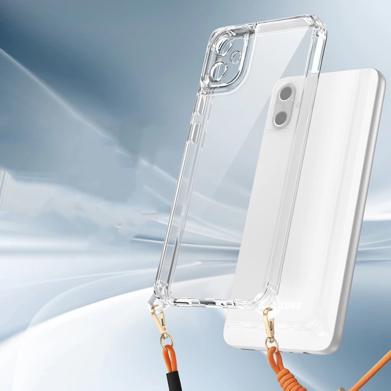 Galaxy A06 Kılıf Airbagli Takılabilir Askı Aparatlı Zore Snap Silikon Kapak