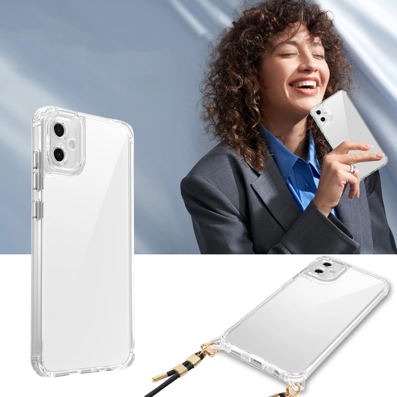 Galaxy A06 Kılıf Airbagli Takılabilir Askı Aparatlı Zore Snap Silikon Kapak