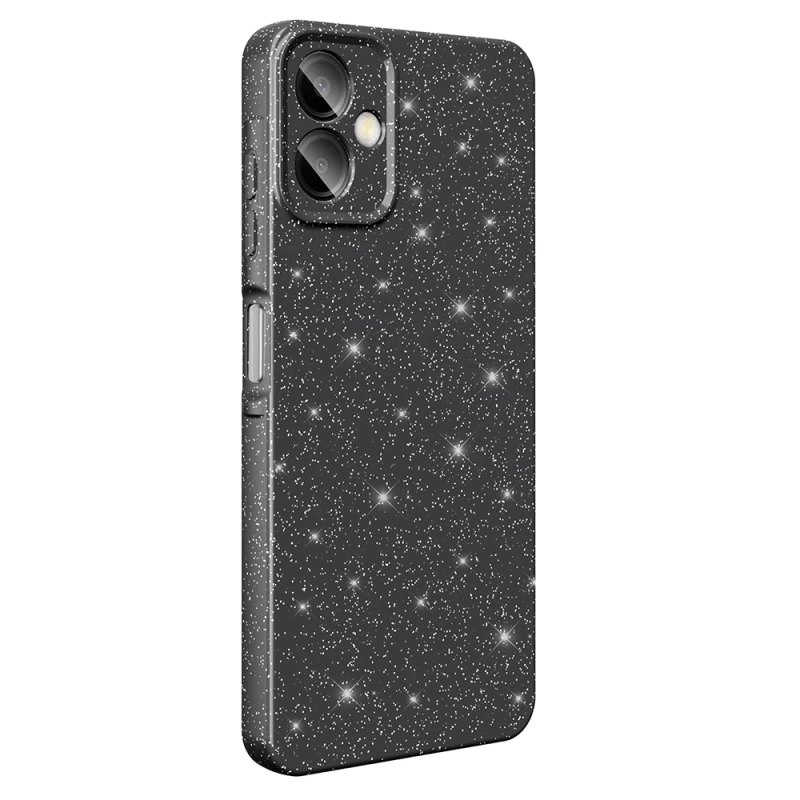 Galaxy A06 Kılıf Kamera Korumalı Simli Lüks Zore Koton Kapak