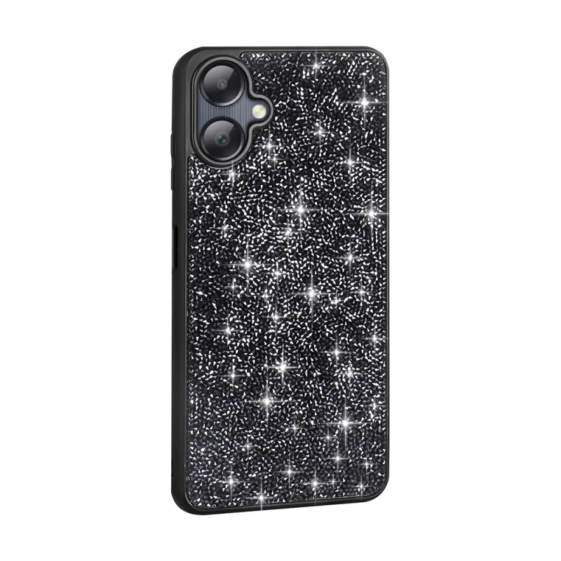 Galaxy A06 Kılıf Parlak Taşlı Tasarım Zore Pırlanta Kapak