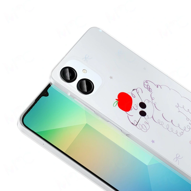 Galaxy A06 Kılıf Şeffaf Figürlü Zore Folk Sert Kapak