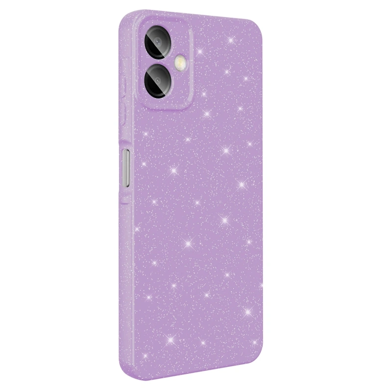 Galaxy A07 Kılıf Kamera Korumalı Simli Lüks Zore Koton Kapak