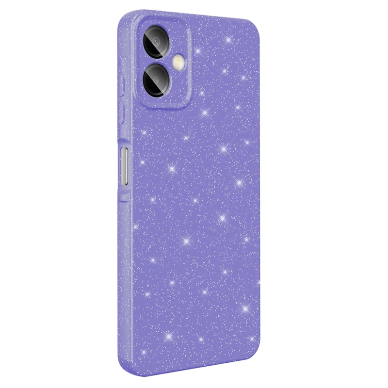 Galaxy A07 Kılıf Kamera Korumalı Simli Lüks Zore Koton Kapak