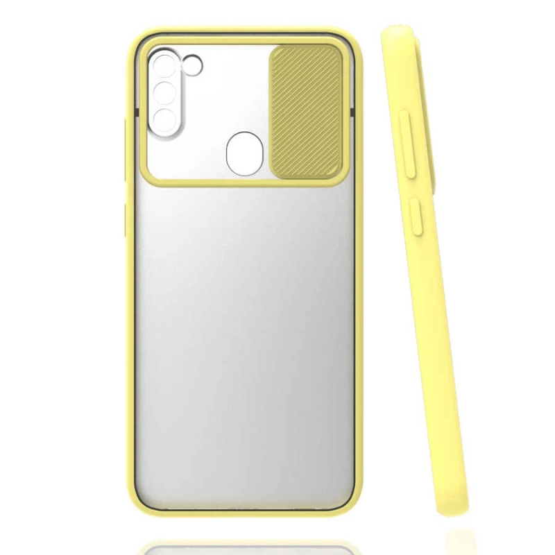 Galaxy A11 Kılıf Zore Lensi Kapak