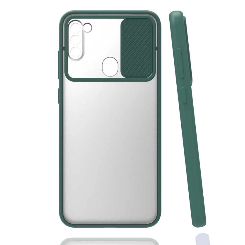 Galaxy A11 Kılıf Zore Lensi Kapak