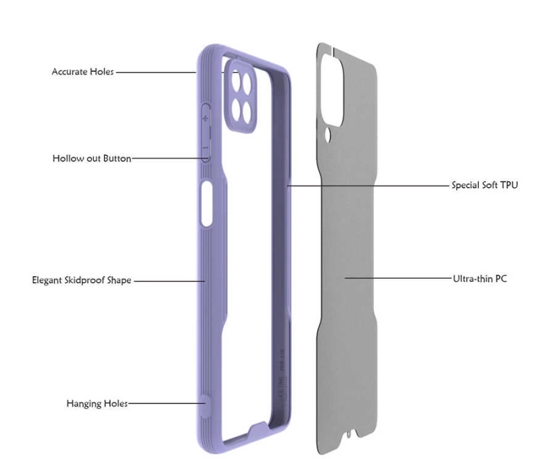 Galaxy A12 Kılıf Zore Parfe Kapak