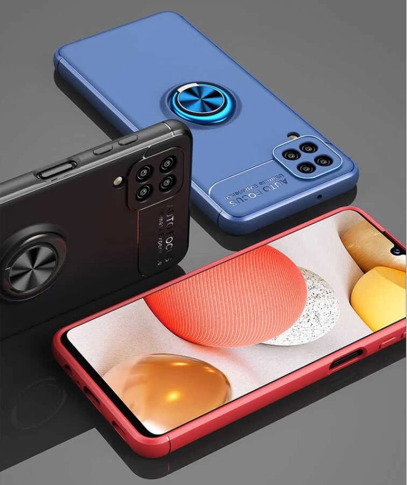 Galaxy A12 Kılıf Zore Ravel Silikon Kapak