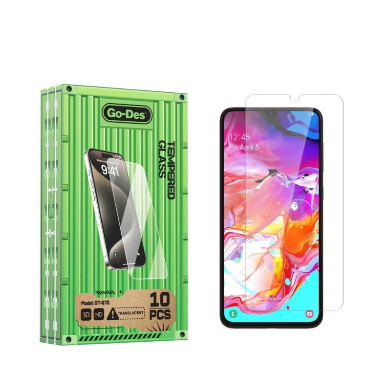 Galaxy A13 5G Go Des Parmak İzi Bırakmayan 9H Oleofobik Bom Glass Ekran Koruyucu 10 lu Paket