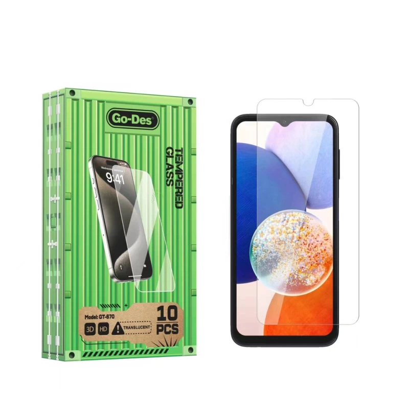 Galaxy A14 5G Go Des Parmak İzi Bırakmayan 9H Oleofobik Bom Glass Ekran Koruyucu 10 lu Paket