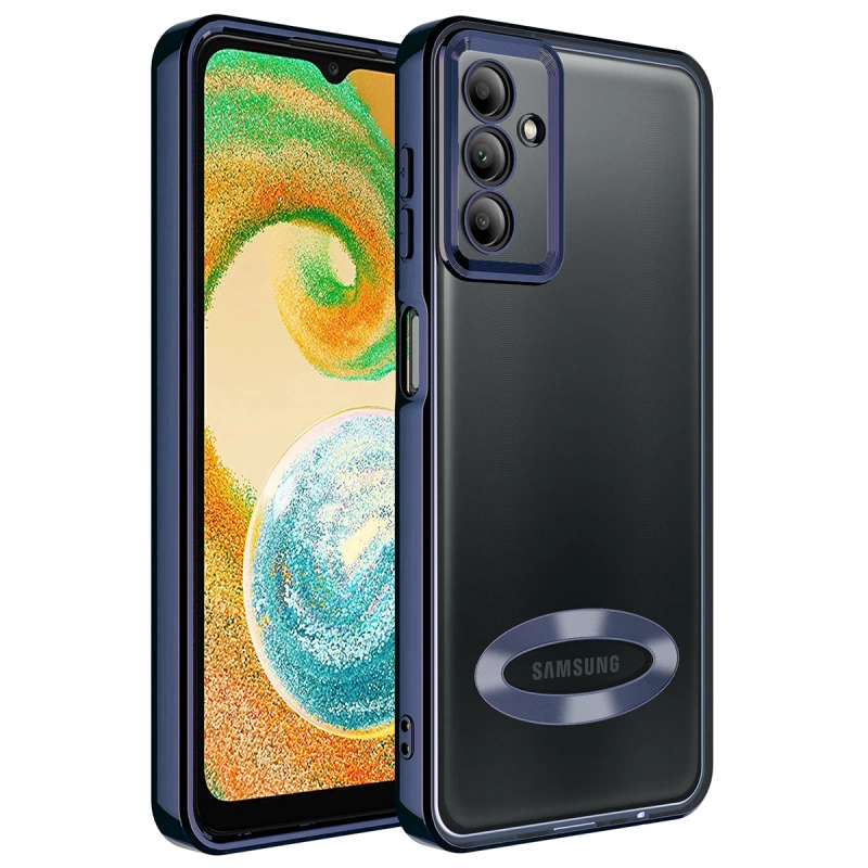 Galaxy A14 Kılıf Kamera Korumalı Logo Gösteren Zore Omega Kapak