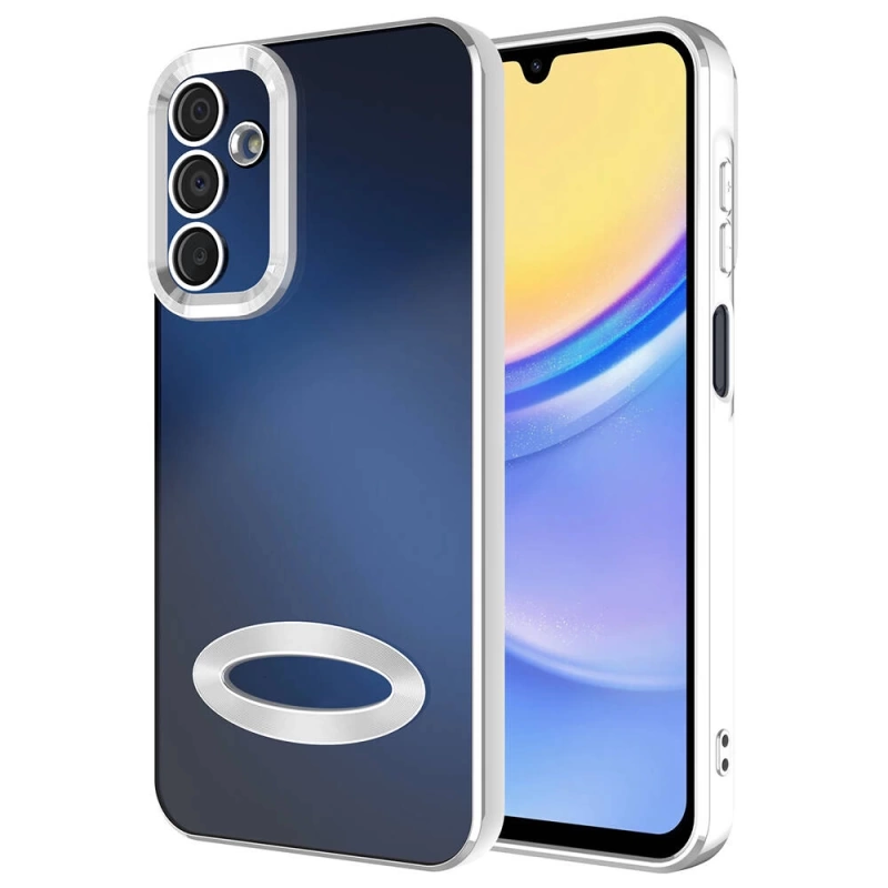 Galaxy A15 Kılıf Kamera Korumalı Logo Gösteren Zore Omega Kapak