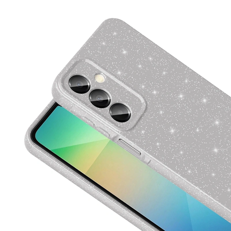 Galaxy A16 Kılıf Kamera Korumalı Simli Lüks Zore Koton Kapak