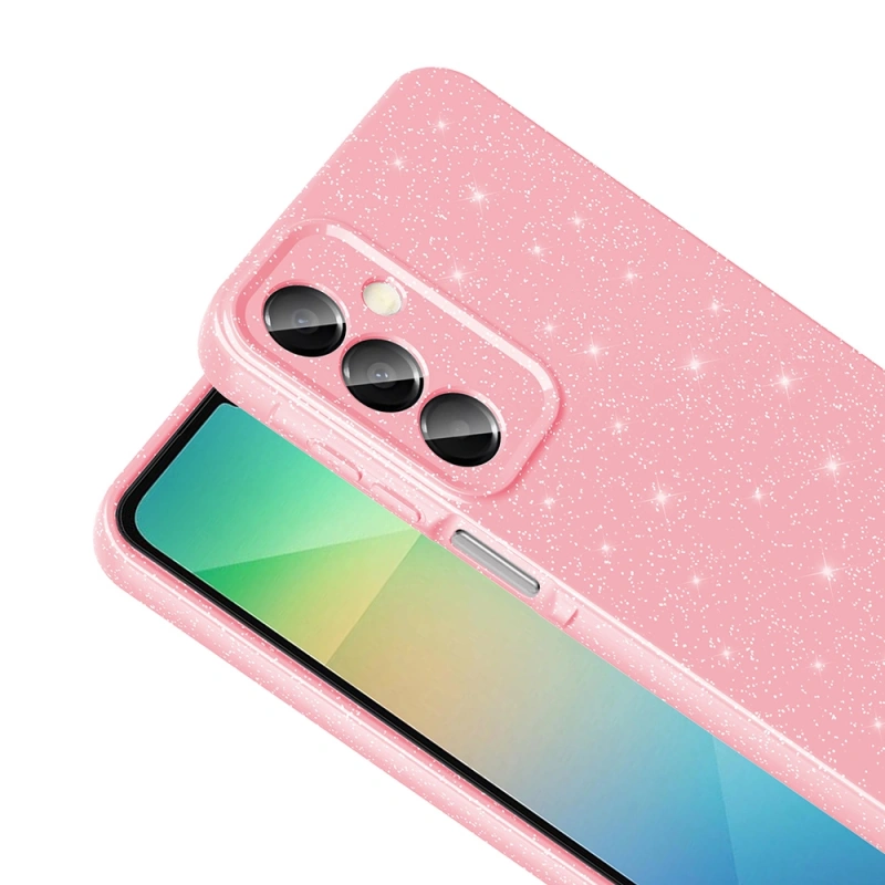 Galaxy A16 Kılıf Kamera Korumalı Simli Lüks Zore Koton Kapak