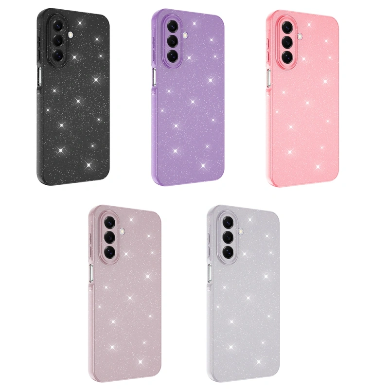 Galaxy A17 Kılıf Kamera Korumalı Simli Lüks Zore Koton Kapak