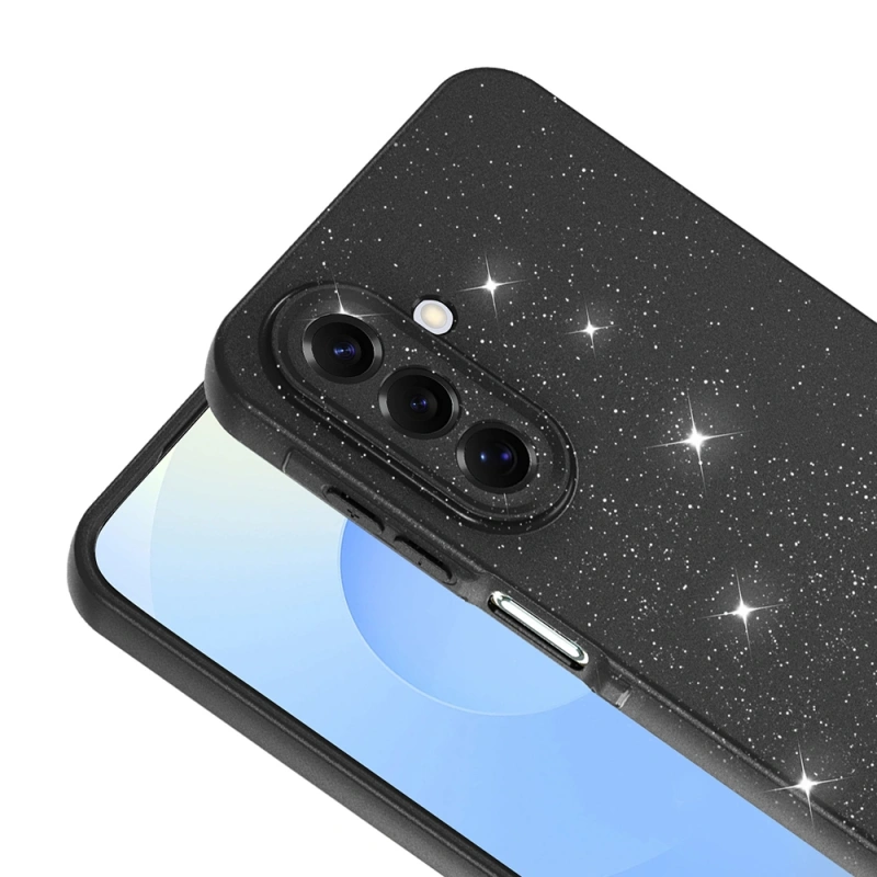 Galaxy A17 Kılıf Kamera Korumalı Simli Lüks Zore Koton Kapak