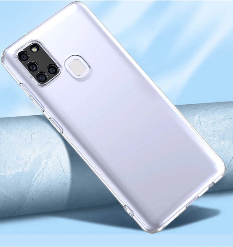 Galaxy A21S Kılıf Zore Kamera Korumalı Süper Silikon Kapak