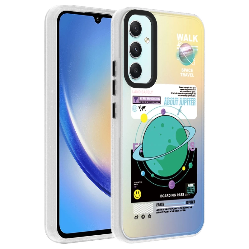 Galaxy A24 Kılıf Desenli Zore Dragon Sert Kapak