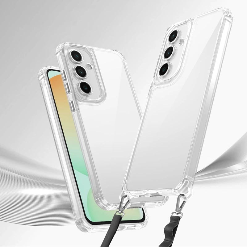 Galaxy A26 Kılıf Airbagli Takılabilir Askı Aparatlı Zore Snap Silikon Kapak