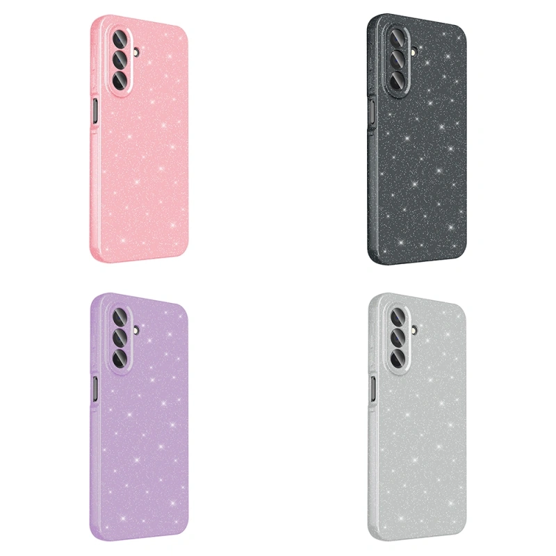 Galaxy A26 Kılıf Kamera Korumalı Simli Lüks Zore Koton Kapak