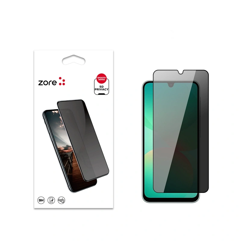 Galaxy A26 Zore New 5D Privacy Temperli Ekran Koruyucu