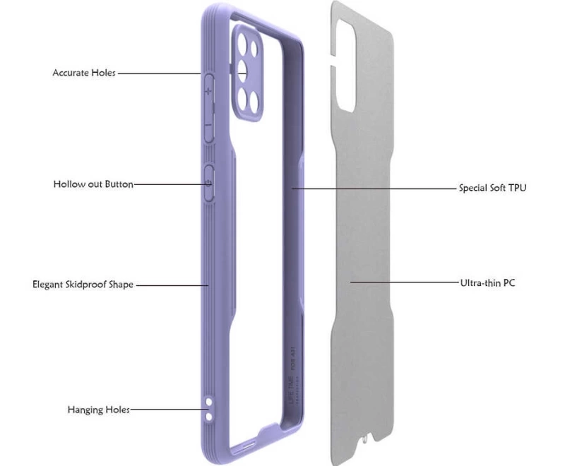 Galaxy A31 Kılıf Zore Parfe Kapak