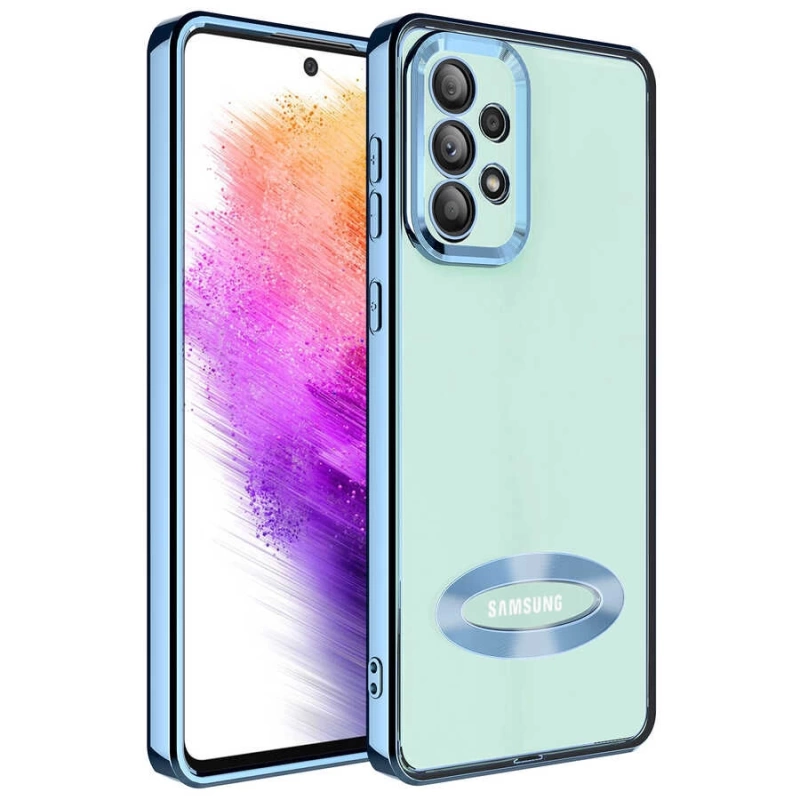 Galaxy A33 5G Kılıf Kamera Korumalı Logo Gösteren Zore Omega Kapak