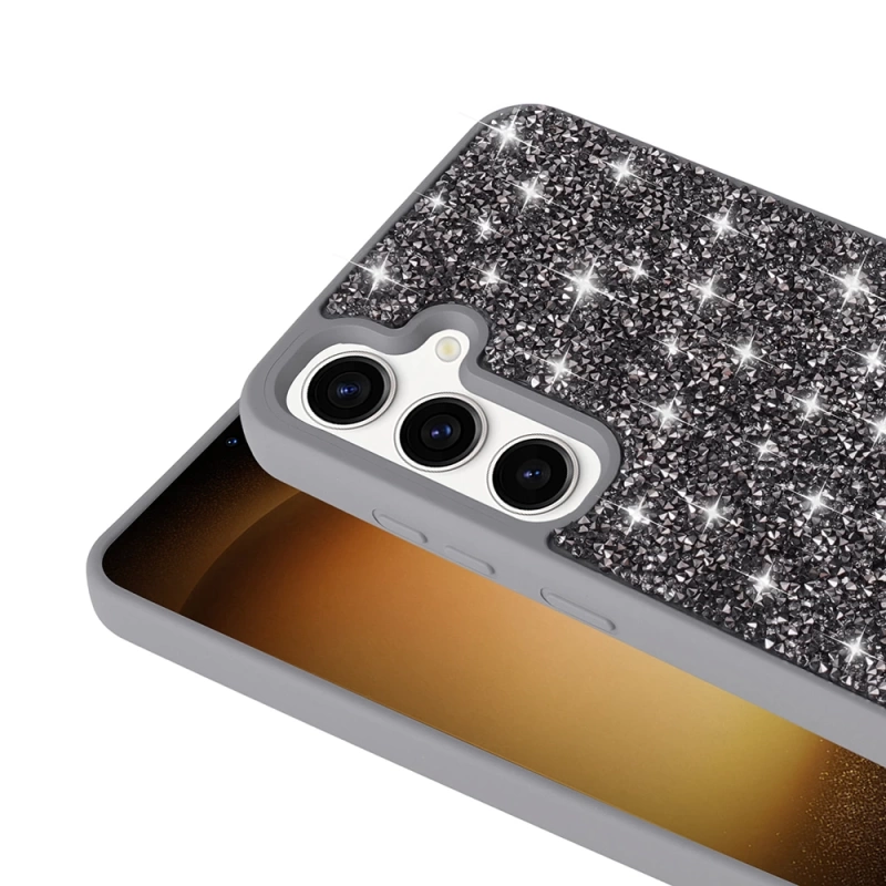 Galaxy A35 Kılıf Parlak Taşlı Tasarım Zore Pırlanta Kapak