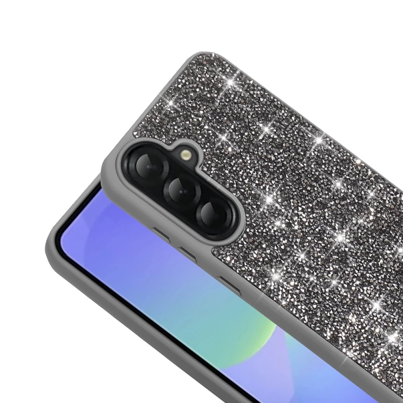 Galaxy A36 Kılıf Parlak Taşlı Tasarım Zore Pırlanta Kapak