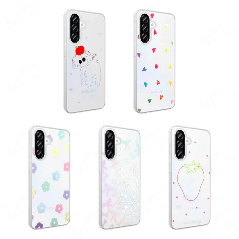 Galaxy A36 Kılıf Şeffaf Figürlü Zore Folk Sert Kapak