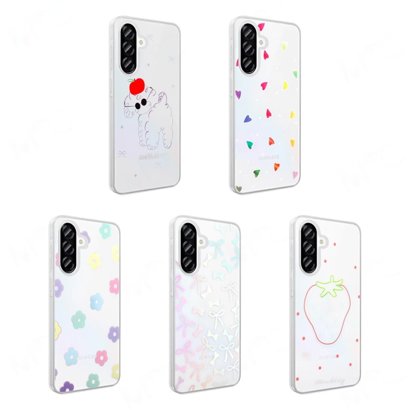 Galaxy A36 Kılıf Şeffaf Figürlü Zore Folk Sert Kapak