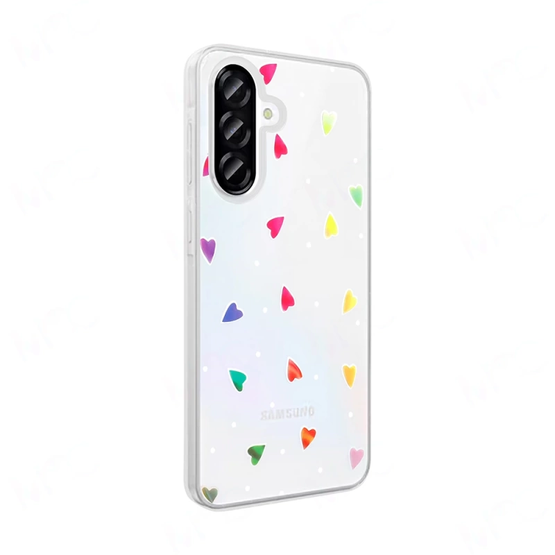 Galaxy A36 Kılıf Şeffaf Figürlü Zore Folk Sert Kapak