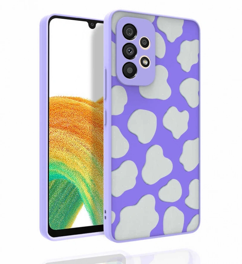 Galaxy A53 5G Kılıf Desenli Kamera Korumalı Parlak Zore Nora Kapak