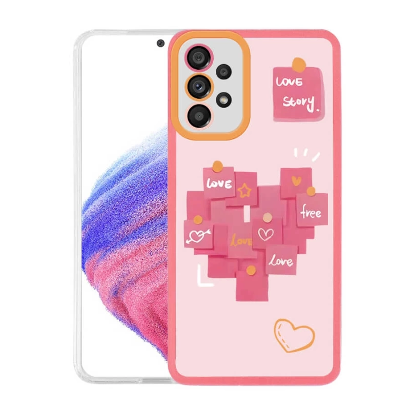 Galaxy A53 5G Kılıf Zore M-Fit Desenli Kapak