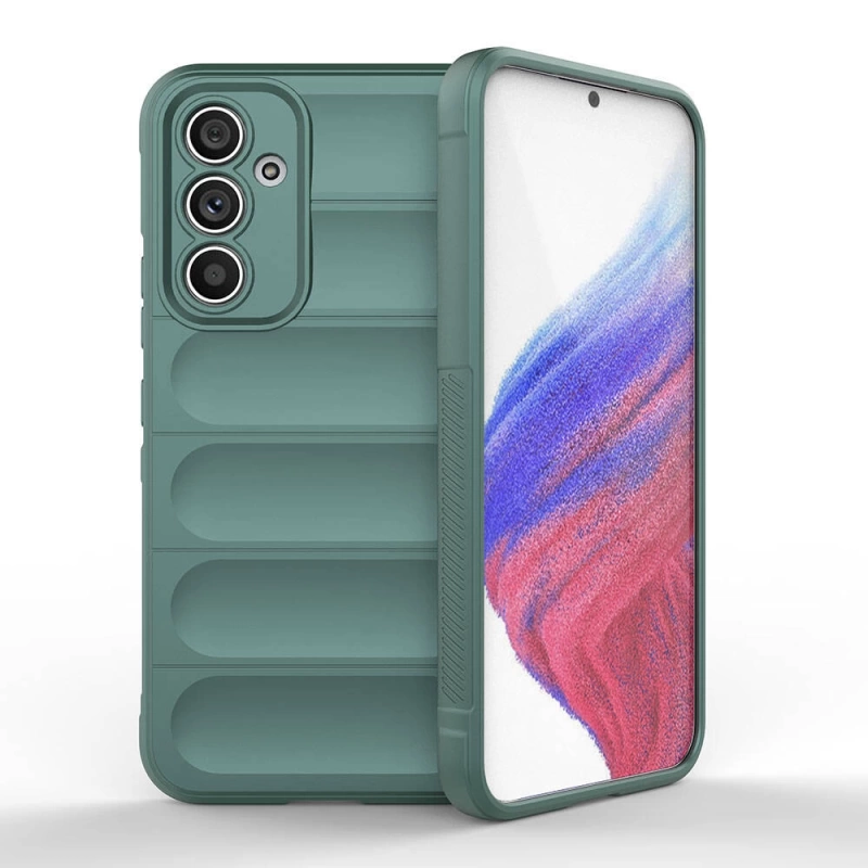 Galaxy A54 Kılıf Esnek TPU Oyuklu Arka Yüzey Tasarımlı Zore Etnik Silikon Kapak