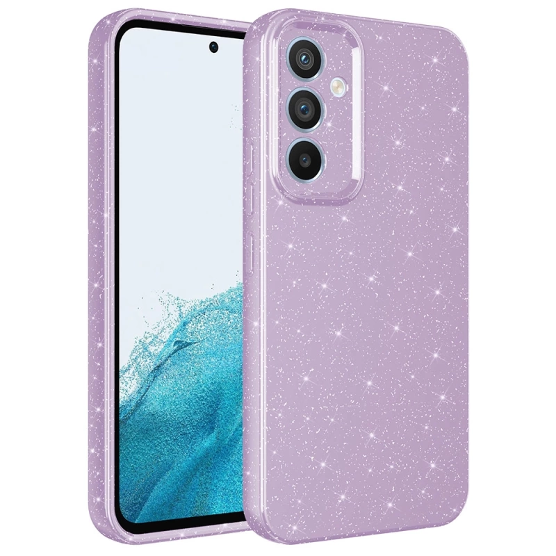 Galaxy A54 Kılıf Kamera Korumalı Simli Lüks Zore Koton Kapak